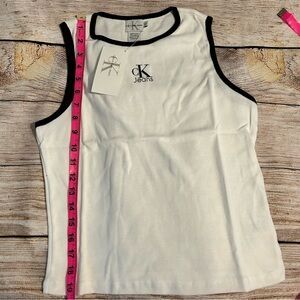 NWT - CALVIN KLEIN JEANS - JUNIORS -TANK TOP- Size MED - 100% COTTON - BRAND NEW